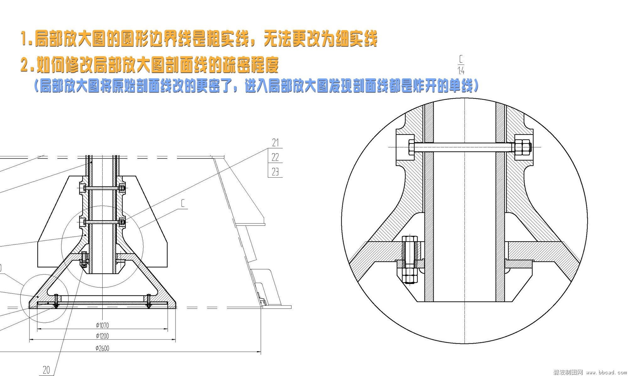 【求助】使用CAXA电子图板画局部放大图时一直困扰我的两个问题 ...