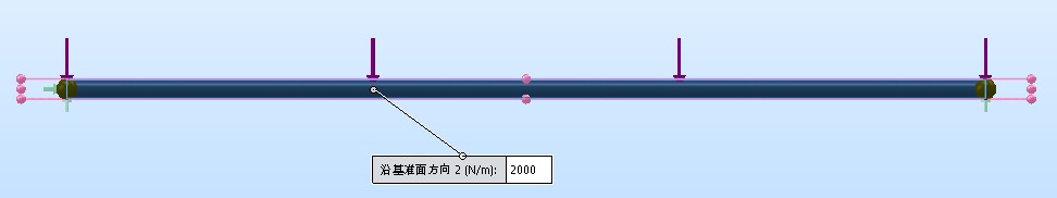 SolidWorks Simulation分析简支梁承受均布载荷