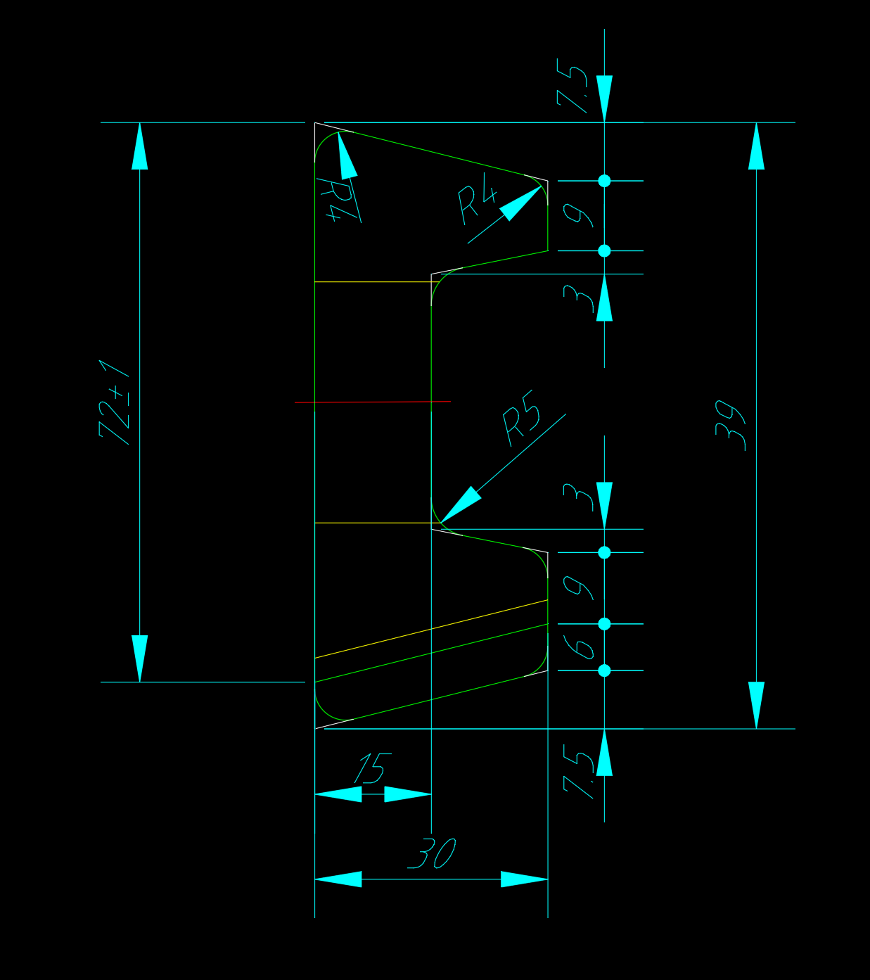 一个图形，在布局空间标注有的是实际尺寸有的是比例后尺寸 ... ...