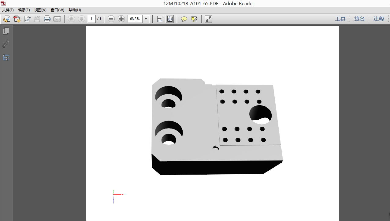 solidworks导出3dpdf后的3d标注不显示