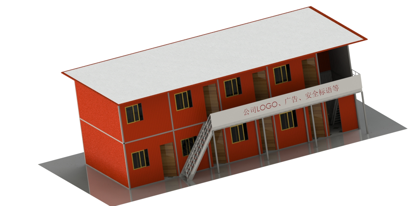 二层板房模型，需要的拿走