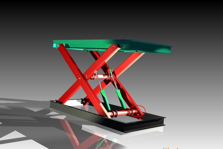 剪式液压升降机的这个部位是焊接的么？