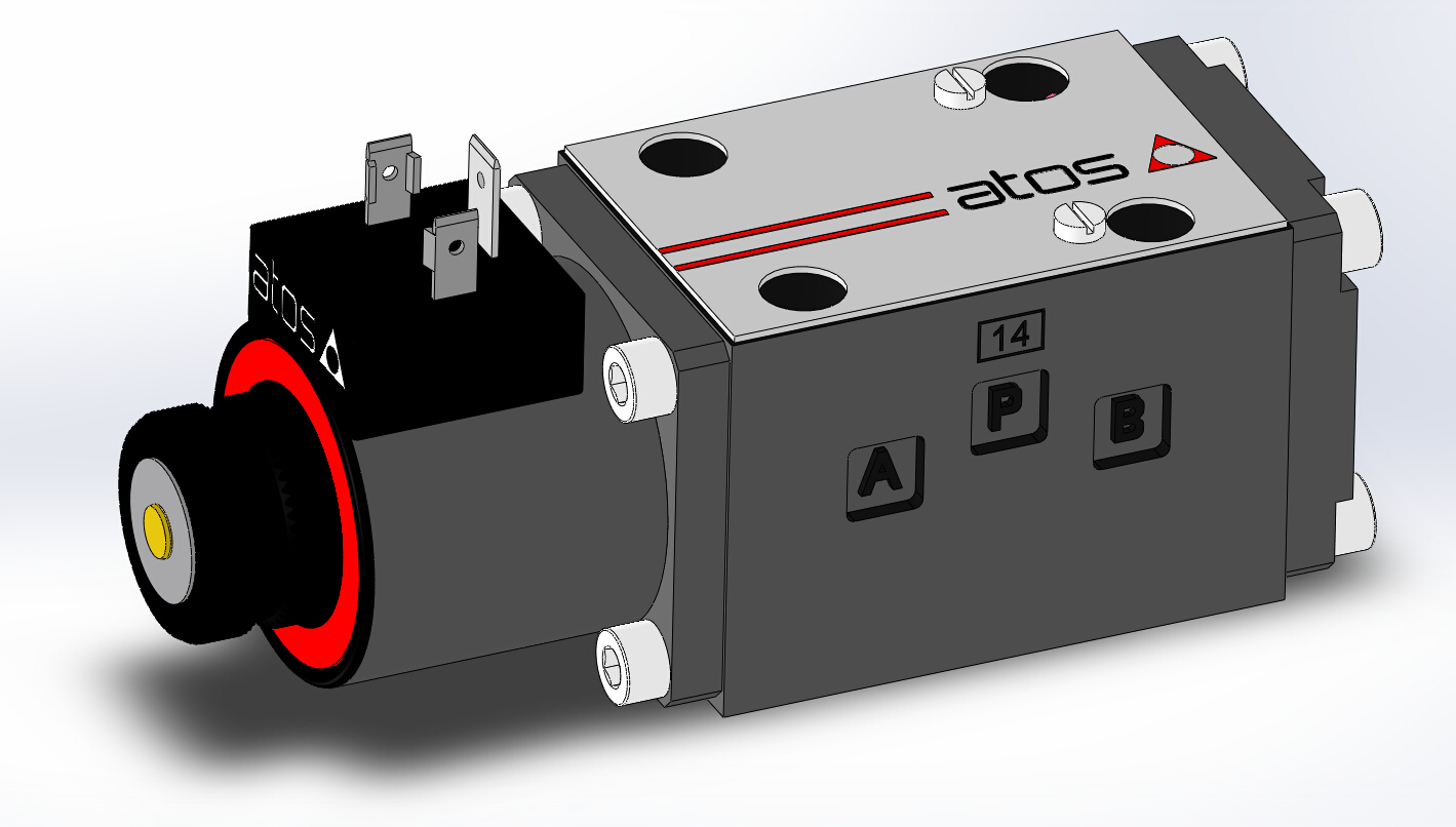 几个ATOS的电磁阀三维模型，有需要的看看吧