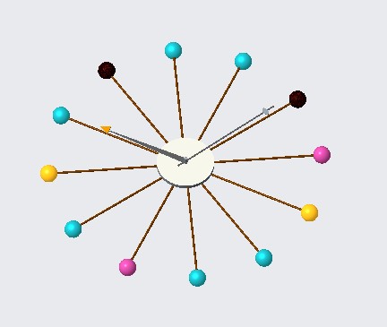 creo做的一个钟表