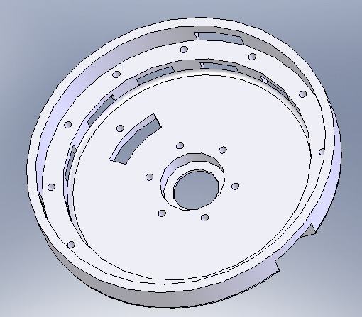 谁能用UG完成这个摩托车轮毂的模具设计??
